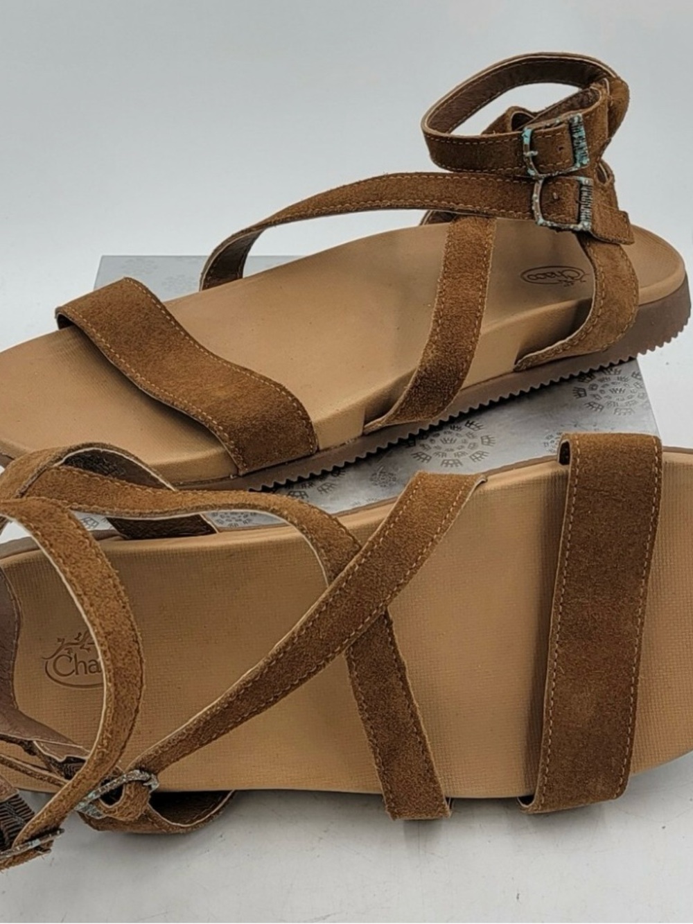 Chaco Women's Suede Strappy Sandals in Brown